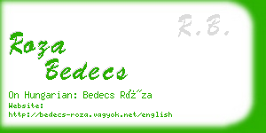 roza bedecs business card